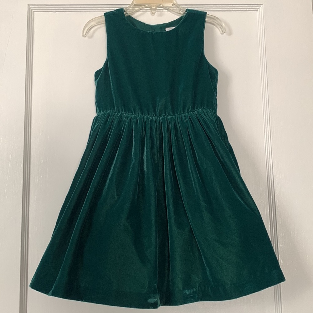 Gymboree Velvety Green Tank Dress 3T - Picture 2 of 13